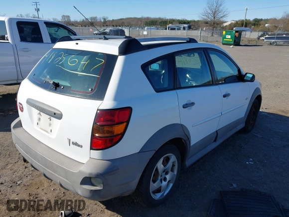 2006 Pontiac Vibe with VIN 5Y2SL65806Z408696, listed as a IAAI auction lot 41825647 with 160,000 mi miles. Bid and sale history available at carsss.com. Image 4.