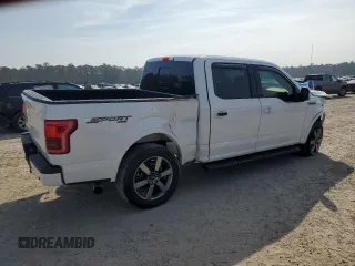 2017 Ford F-150 XL with VIN 1FTEW1EF1HFA28020, listed as a Copart auction lot 43564105 with 55,446 mi miles and Salvage title. Bid and sale history available at DreamBid. Image 3.
