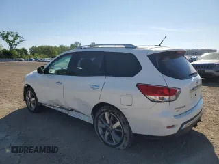 2014 Nissan Pathfinder Platinum with VIN 5N1AR2MN9EC656016, listed as a Copart auction lot 56662885 with 117,366 mi miles and Salvage title. Bid and sale history available at DreamBid. Image 2.