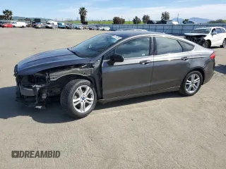 2018 Ford Fusion SE with VIN 3FA6P0HD8JR218806, listed as a Copart auction lot 47457205 with 128,452 mi miles and Salvage Title. Bid and sale history available at carsss.com. Image 1.