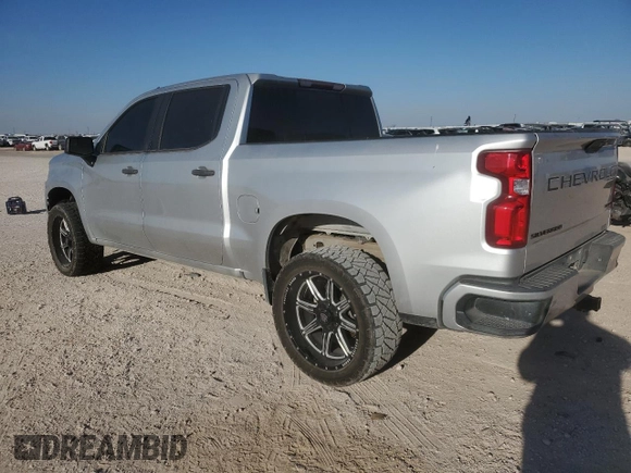 2020 Chevrolet Silverado 1500 Custom with VIN 3GCPWBEK2LG210070, listed as a Copart auction lot 46244825 with 48,748 mi miles and Clean Title. Bid and sale history available at carsss.com. Image 2.