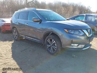 2017 Nissan Rogue SL with VIN 5N1AT2MV5HC796893, listed as a IAAI auction lot 41533857 with 72,218 mi miles. Bid and sale history available at carsss.com. Image 1.