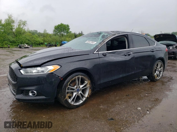 2013 Ford Fusion Titanium with VIN 3FA6P0K9XDR253596, listed as a Copart auction lot 60047845 with 119,426 mi miles and Salvage title. Bid and sale history available at DreamBid. Image 1.
