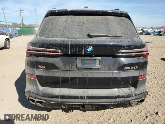 2024 BMW X5 M60i with VIN 5UX33EU03R9U82028, listed as a Copart auction lot 82224164 with 35,747 mi miles and Salvage Title. Bid and sale history available at carsss.com. Image 6.