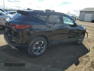 2023 Chevrolet Blazer LT with VIN 3GNKBHR49PS122308, listed as a Copart auction lot 49988235 with 16,654 mi miles and Salvage title. Bid and sale history available at DreamBid. Image 3.