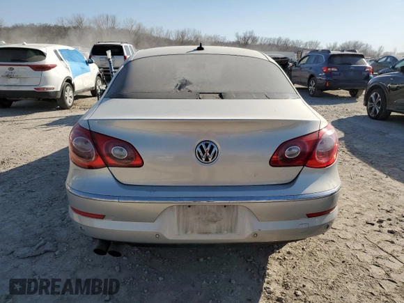 2009 Volkswagen CC Sport with VIN WVWEU73C09E517470, listed as a Copart auction lot 48699165 with 159,987 mi miles and Salvage Title. Bid and sale history available at DreamBid. Image 6.