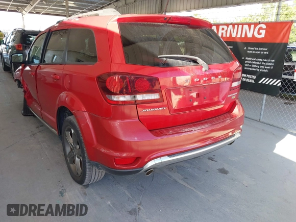2018 Dodge Journey Crossroad with VIN 3C4PDCGG0JT166725, listed as a IAAI auction lot 42763615 with 123,032 mi miles and . Bid and sale history available at DreamBid. Image 3.