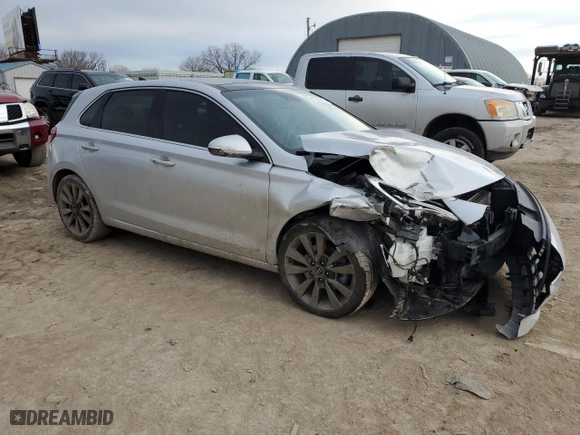 2018 Hyundai Elantra GT Sport with VIN KMHH55LC0JU038910, listed as a Copart auction lot 40753314 with 0 mi miles. Bid and sale history available at carsss.com. Image 4.
