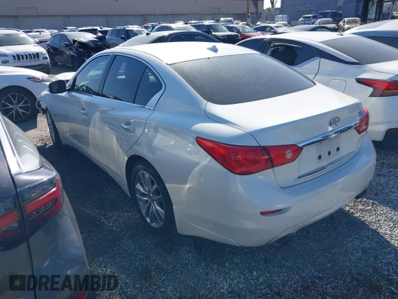 2017 Infiniti Q50 3.0t Premium with VIN JN1EV7APXHM742506, listed as a IAAI auction lot 41442763 with 73,348 mi miles. Bid and sale history available at carsss.com. Image 3.