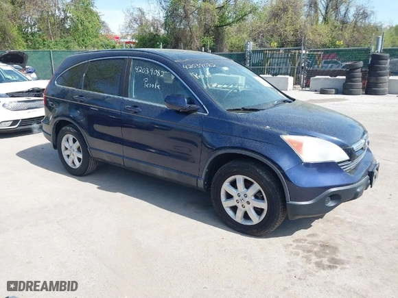 2007 Honda CR-V EX-L with VIN 5J6RE48757L017641, listed as a IAAI auction lot 42039082 with 213,859 mi miles. Bid and sale history available at carsss.com. Image 1.
