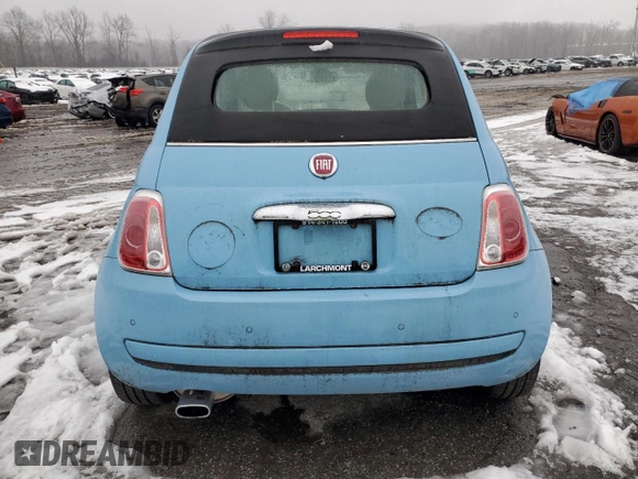 2017 FIAT 500 Pop z VIN 3C3CFFLR4HT505924, wystawiony jako Copart lot #81500754 z przebiegiem 49 618 mil mil oraz Nie do naprawy • Non repairable. Historia ofert i sprzedaży dostępna na DreamBid. Obrazek 6.