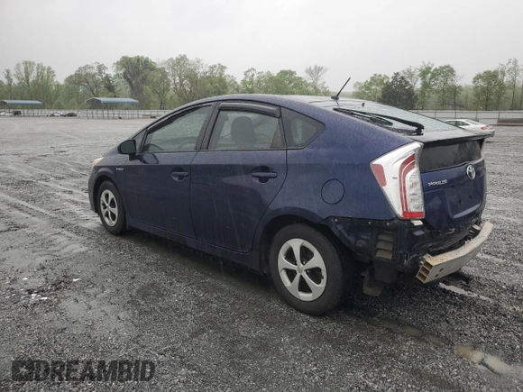 2013 Toyota Prius One with VIN JTDKN3DU1D0341471, listed as a Copart auction lot 52001815 with 207,181 mi miles and Salvage Title. Bid and sale history available at carsss.com. Image 2.
