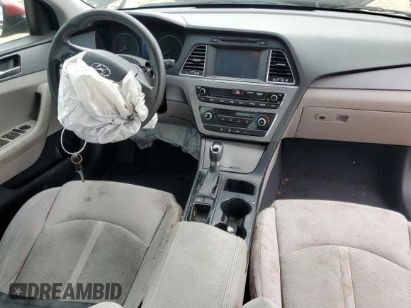 2017 Hyundai Sonata SE with VIN 5NPE24AF0HH490402, listed as a Copart auction lot 54219144 with 165,007 mi miles and Non Repairable. Bid and sale history available at DreamBid. Image 8.