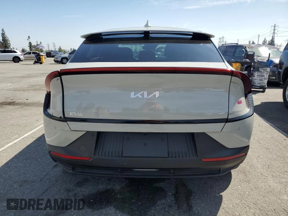 2024 Kia EV6 Wind with VIN KNDC3DLC8R5214848, listed as a Copart auction lot 50757915 with 2,997 mi miles and Salvage Title. Bid and sale history available at carsss.com. Image 6.