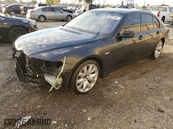2003 BMW 7 Series 745i with VIN WBAGL63483DP65989, listed as a Copart auction lot 82057064 with 60,735 mi miles and Salvage title. Bid and sale history available at DreamBid. Image 1.