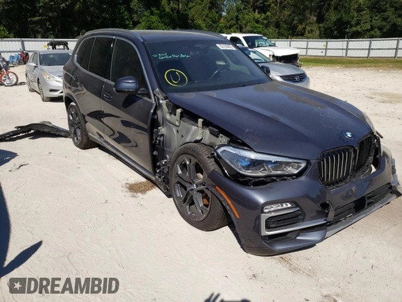 2019 BMW X5 xDrive40i with VIN 5UXCR6C52KLL10163, listed as a Copart auction lot 62190802 with 48,191 mi miles. Bid and sale history available at carsss.com. Image 1.