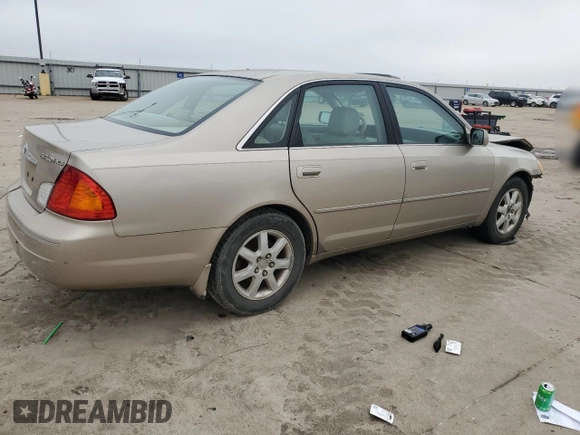 2000 Toyota Avalon XL z VIN 4T1BF28B7YU074685, wystawiony jako Copart lot #54523145 z przebiegiem 172 258 mil mil oraz Szkoda całkowita • Salvage title. Historia ofert i sprzedaży dostępna na DreamBid. Obrazek 3.