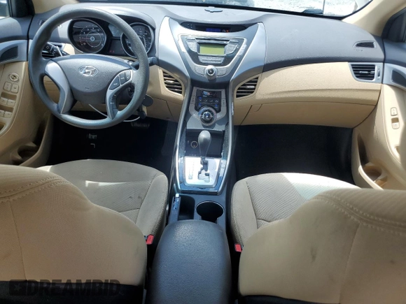 2013 Hyundai Elantra GLS with VIN 5NPDH4AE6DH169394, listed as a Copart auction lot 62767225 with 76,277 mi miles and Salvage title. Bid and sale history available at DreamBid. Image 8.
