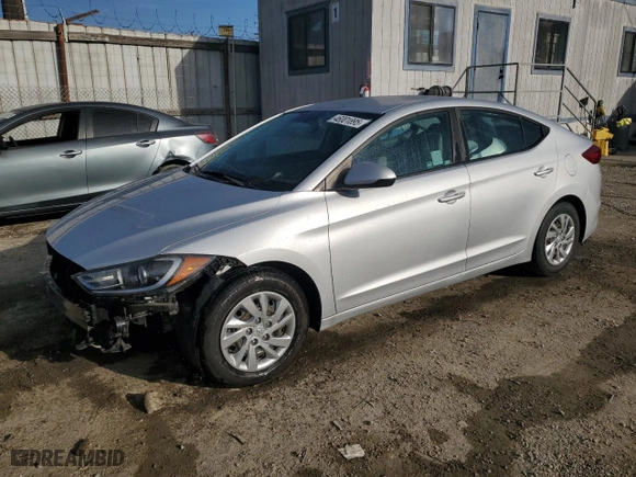 2018 Hyundai Elantra SE with VIN KMHD74LF6JU574127, listed as a Copart auction lot 46001895 with 27,119 mi miles and Salvage Title. Bid and sale history available at carsss.com. Image 1.