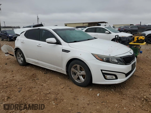 2015 Kia Optima LX with VIN 5XXGM4A74FG515581, listed as a Copart auction lot 46429045 with 117,379 mi miles and Salvage Title. Bid and sale history available at carsss.com. Image 4.