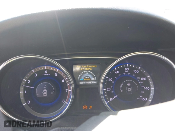 2014 Hyundai Sonata SE with VIN 5NPEC4AC2EH854480, listed as a IAAI auction lot 41784435 with 119,576 mi miles and . Bid and sale history available at DreamBid. Image 7.