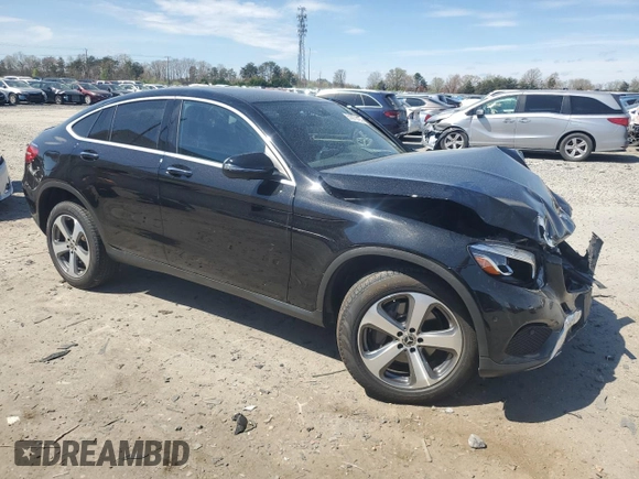 2019 Mercedes-Benz GLC 300 with VIN WDC0J4KB0KF583554, listed as a Copart auction lot 51071455 with 35,418 mi miles and Salvage Title. Bid and sale history available at DreamBid. Image 4.