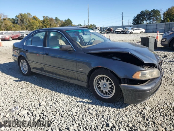 2001 BMW 5 Series 525i with VIN WBADT33401GF40448, listed as a Copart auction lot 76770544 with 266,650 mi miles and Salvage Title. Bid and sale history available at carsss.com. Image 4.