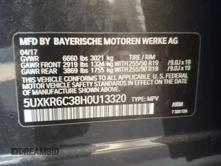 2017 BMW X5 xDrive50i z VIN 5UXKR6C38H0U13320, wystawiony jako Copart lot #48004895 z przebiegiem 84 307 mil mil oraz Szkoda całkowita • Salvage title. Historia ofert i sprzedaży dostępna na DreamBid. Obrazek 13.