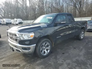 2019 Ram 1500 Big Horn/Lone Star with VIN 1C6SRFBTXKN903746, listed as a Copart auction lot 43277745 with 126,562 mi miles and Salvage Title. Bid and sale history available at carsss.com. Image 1.