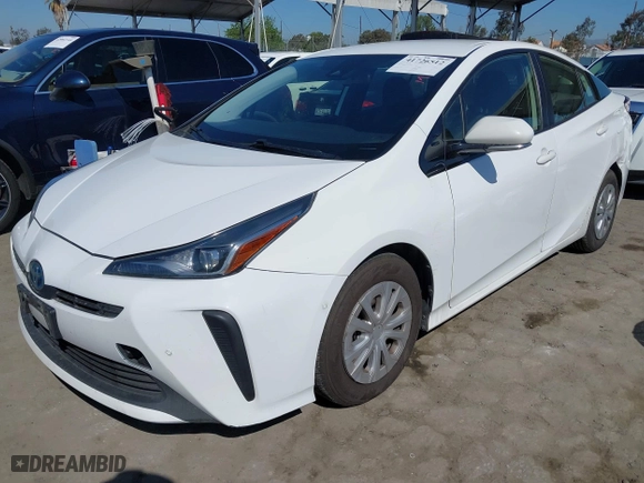 2020 Toyota Prius L Eco with VIN JTDKARFU3L3124142, listed as a IAAI auction lot 41726512 with 275,963 mi miles. Bid and sale history available at carsss.com. Image 18.