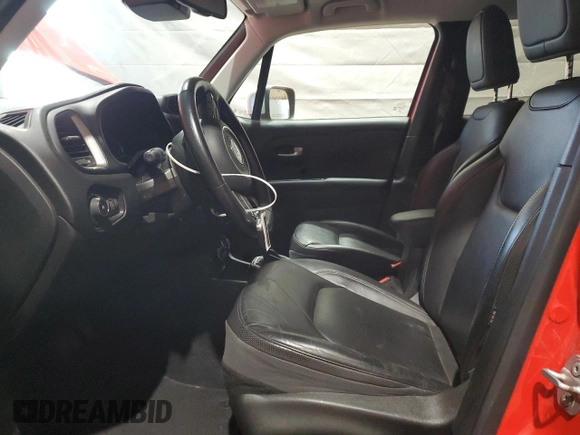 2018 Jeep Renegade Limited z VIN ZACCJBDB8JPG96152, wystawiony jako Copart lot #58306035 z przebiegiem 105 792 mil mil oraz Szkoda całkowita • Salvage title. Historia ofert i sprzedaży dostępna na DreamBid. Obrazek 7.