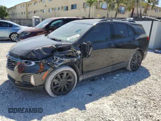 2023 Chevrolet Equinox RS z VIN 3GNAXMEG4PL225135, wystawiony jako Copart lot #49802935 z przebiegiem 24 385 mil mil oraz Szkoda całkowita • Salvage title. Historia ofert i sprzedaży dostępna na DreamBid. Obrazek 1.