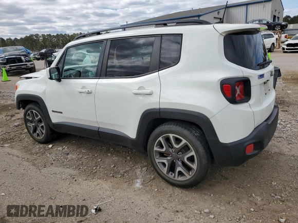 2018 Jeep Renegade Latitude with VIN ZACCJABB8JPG73693, listed as a Copart auction lot 49843235 with 92,447 mi miles and Salvage Title. Bid and sale history available at carsss.com. Image 2.