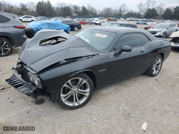 2020 Dodge Challenger R/T with VIN 2C3CDZBT0LH183899, listed as a Copart auction lot 44191205 with 36,771 mi miles and Salvage Title. Bid and sale history available at carsss.com. Image 1.
