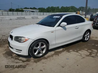 2011 BMW 1 Series 128i with VIN WBAUP9C55BVL89682, listed as a Copart auction lot 59177385 with 131,327 mi miles and Salvage title. Bid and sale history available at DreamBid. Image 1.
