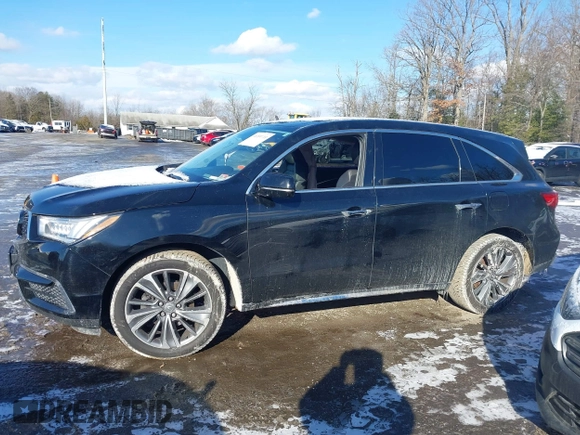 2017 Acura MDX w/Technology Pkg with VIN 5FRYD4H57HB006808, listed as a IAAI auction lot 41350211 with 164,719 mi miles. Bid and sale history available at carsss.com. Image 14.