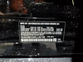2019 BMW X5 xDrive40i with VIN 5UXCR6C5XKLL06748, listed as a Copart auction lot 45987365 with Not Provided miles and Salvage Title. Bid and sale history available at carsss.com. Image 15.