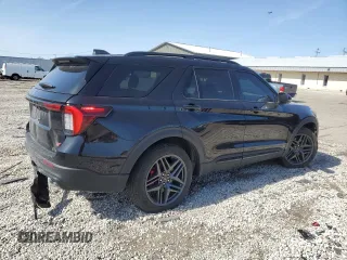 2025 Ford Explorer ST with VIN 1FMWK8GCXSGA98821, listed as a Copart auction lot 48538895 with 3,511 mi miles and Salvage Title. Bid and sale history available at carsss.com. Image 3.