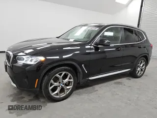 2023 BMW X3 sDrive30i with VIN 5UX43DP00P9S19910, listed as a Copart auction lot 53166615 with 49,728 mi miles and Clean Title. Bid and sale history available at DreamBid. Image 1.