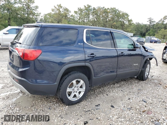 2017 GMC Acadia SLE with VIN 1GKKNKLA2HZ295057, listed as a Copart auction lot 54499865 with 270,696 mi miles and Salvage Title. Bid and sale history available at DreamBid. Image 3.