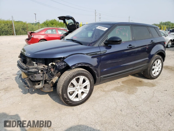 2018 Land Rover Range Rover Evoque SE with VIN SALVP2RX5JH323937, listed as a Copart auction lot 59460335 with 82,730 mi miles and Salvage title. Bid and sale history available at DreamBid. Image 1.