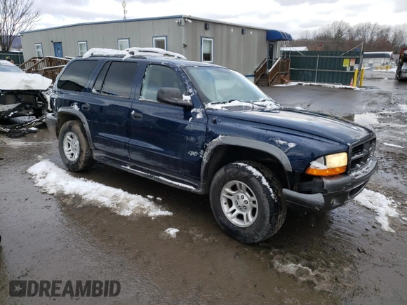2002 Dodge Durango Sport with VIN 1B4HS38N62F206466, listed as a Copart auction lot 83207134 with 154,145 mi miles and Salvage Title. Bid and sale history available at carsss.com. Image 4.