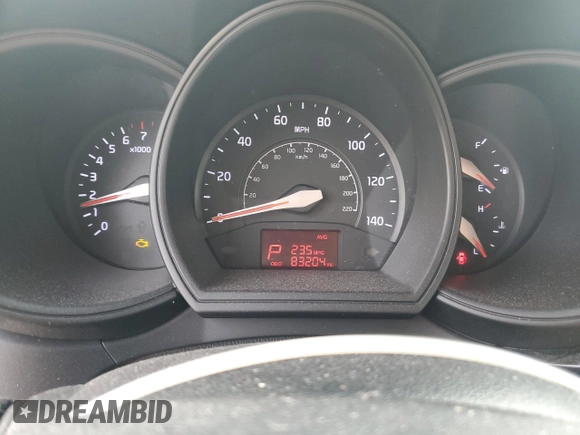 2017 Kia Rio LX with VIN KNADM4A31H6120515, listed as a Copart auction lot 74614204 with 83,204 mi miles and Salvage Title. Bid and sale history available at carsss.com. Image 9.