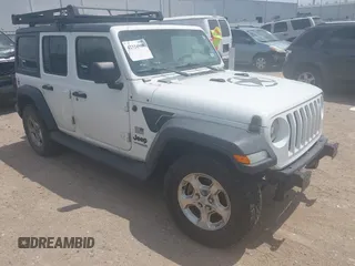 2021 Jeep Wrangler Unlimited Sport S с VIN 1C4HJXDNXMW623210, выставлен на аукционе IAAI как лот 42324980 с пробегом 56 767 миль миль и . История ставок и продаж доступна на DreamBid. Изображение 1.