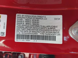 2024 Acura Integra Technology z VIN 19UDE4H65RA026864, wystawiony jako IAAI lot #42182148 z przebiegiem 6253 mil mil oraz . Historia ofert i sprzedaży dostępna na DreamBid. Obrazek 9.