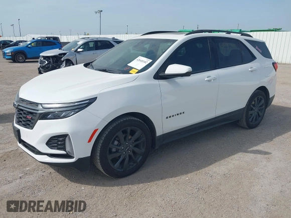 2022 Chevrolet Equinox RS with VIN 3GNAXMEV9NS199374, listed as a IAAI auction lot 42640182 with 56,560 mi miles and . Bid and sale history available at DreamBid. Image 17.