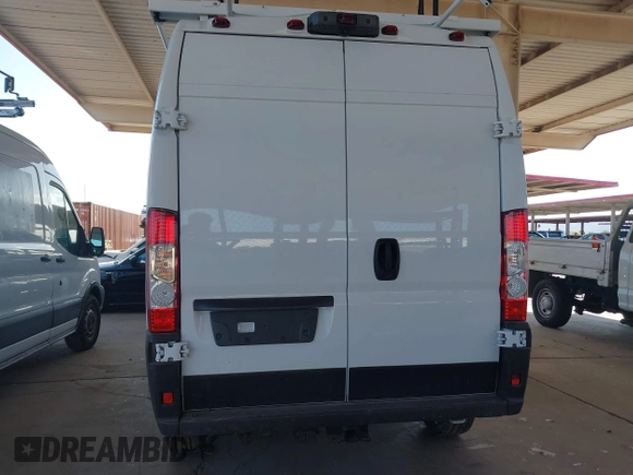 2023 Ram ProMaster Cargo with VIN 3C6LRVDG9PE571633, listed as a IAAI auction lot 41849318 with 23,554 mi miles. Bid and sale history available at carsss.com. Image 16.