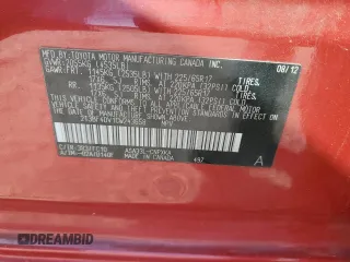 2012 Toyota RAV4 with VIN 2T3BF4DV1CW243658, listed as a Copart auction lot 53361015 with 160,527 mi miles and Salvage Title. Bid and sale history available at carsss.com. Image 12.
