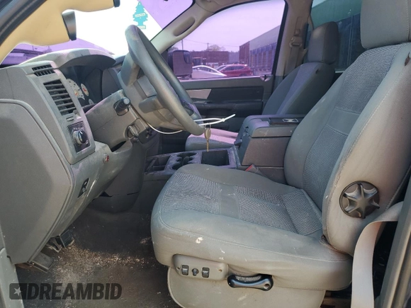 2007 Dodge 2500 SLT with VIN 1D7KS28C57J540953, listed as a Copart auction lot 59479515 with 161,192 mi miles and Salvage title. Bid and sale history available at DreamBid. Image 7.