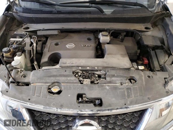 2014 Nissan Pathfinder Platinum with VIN 5N1AR2MN0EC634597, listed as a Copart auction lot 61038825 with 161,196 mi miles and Salvage title. Bid and sale history available at DreamBid. Image 12.